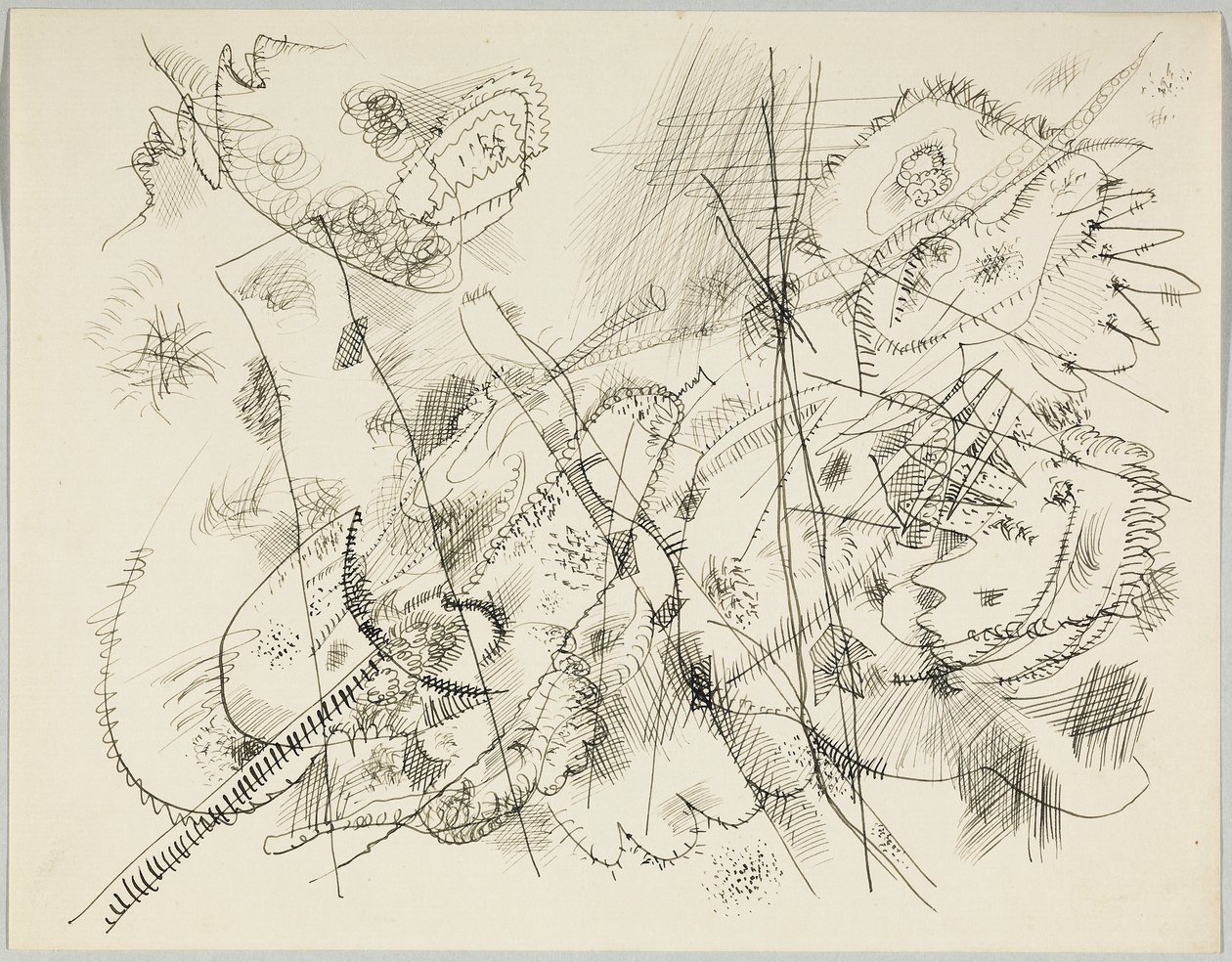 Utkast till etsning av Wassily Kandinsky