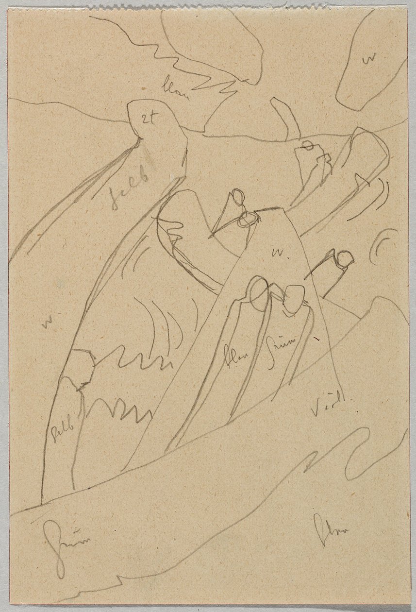 Utkast till "Improvisation 7" av Wassily Kandinsky