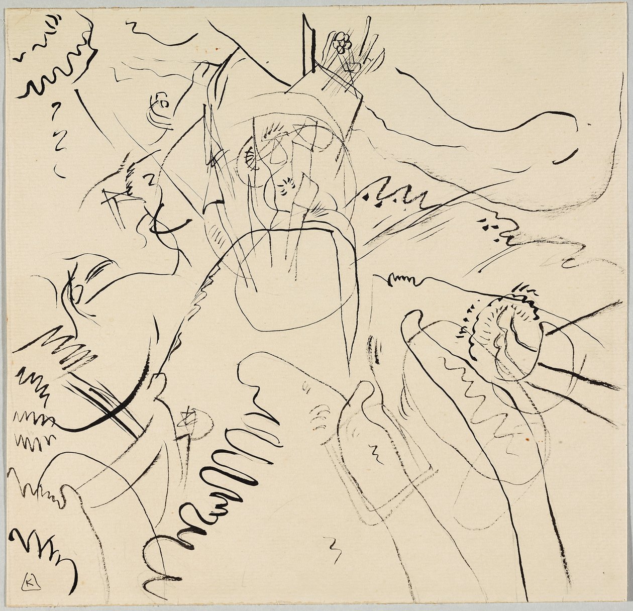Utkast till "Little Pleasures" av Wassily Kandinsky