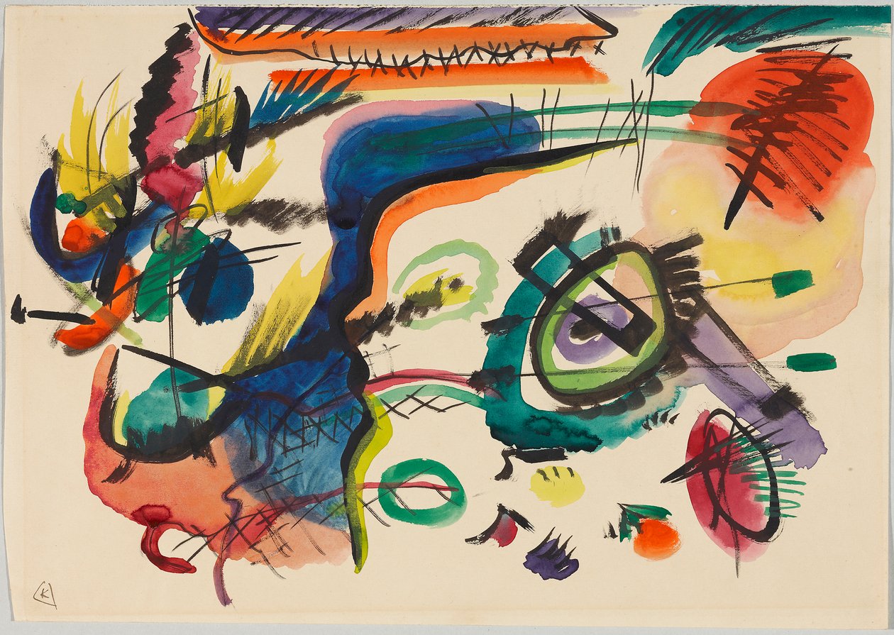Utkast till "Komposition VII" av Wassily Kandinsky