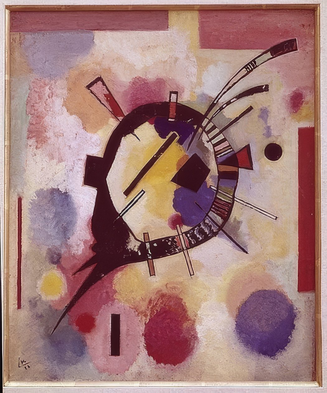 Gul mitt. 1926 av Wassily Kandinsky