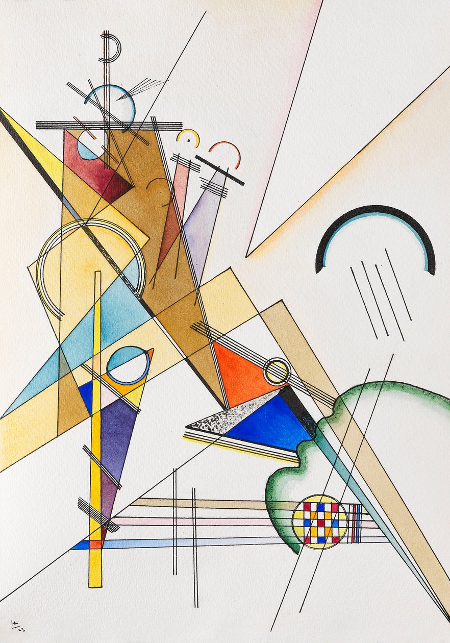 Vävnad, 1923. av Wassily Kandinsky