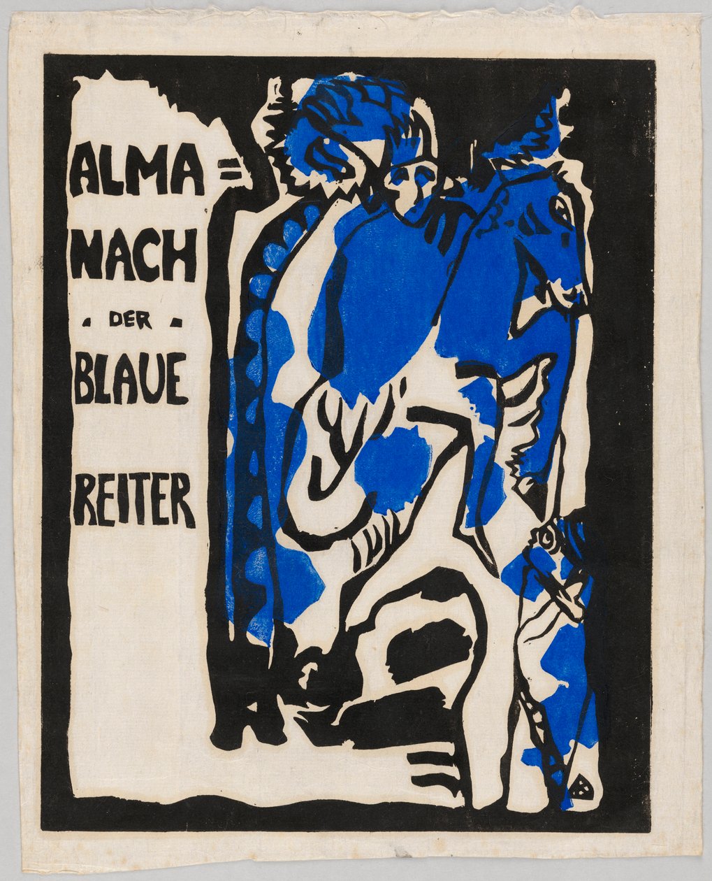 Träsnitt till almanackan "Der Blaue Reiter" av Wassily Kandinsky