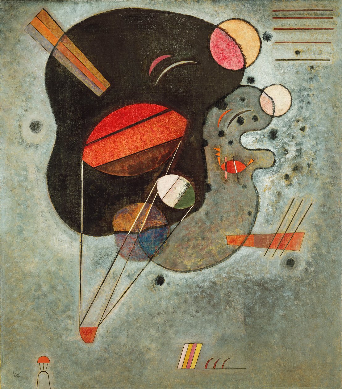 Svävande utskrift av Wassily Kandinsky