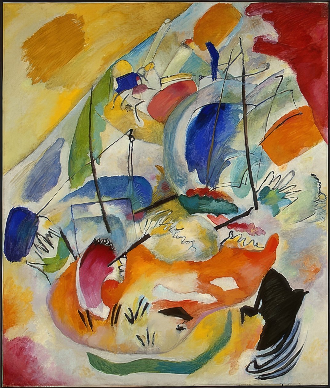 Improvisation 31 (sjöstrid). 1913 av Wassily Kandinsky