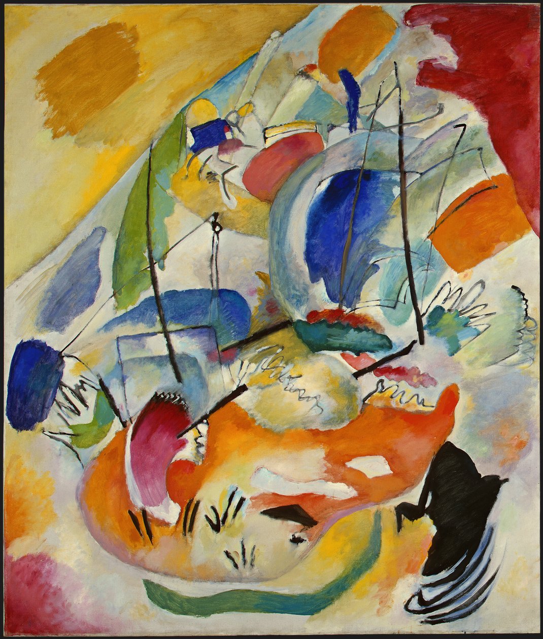Improvisation 31 Sea Battle av Wassily Kandinsky