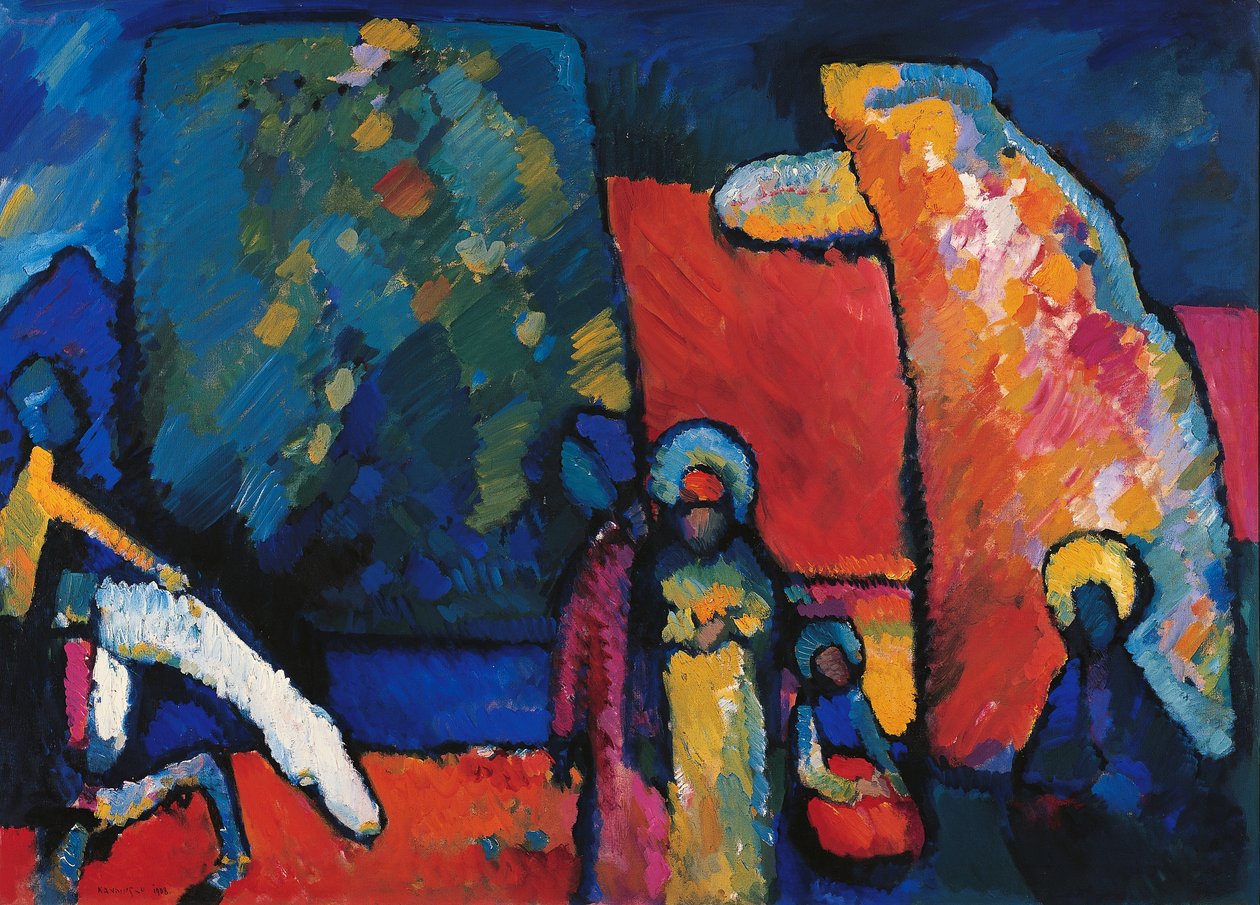 Improvisation nr 2 (begravningsmars) av Wassily Kandinsky