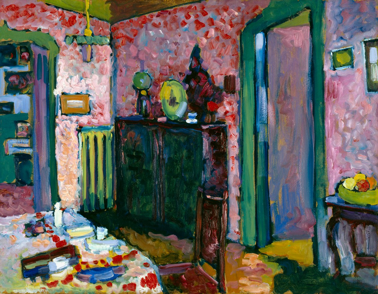 Interiör (Min matsal) av Wassily Kandinsky