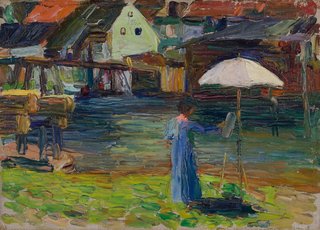 Kallmünz – Gabriele Münter målning I av Wassily Kandinsky
