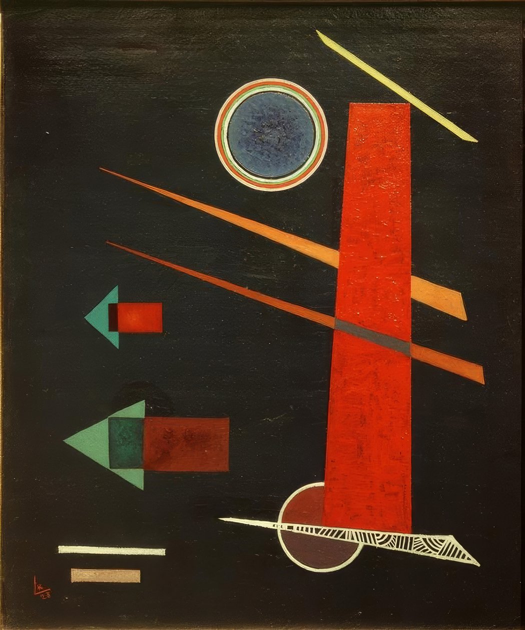 Kraftfull röd av Wassily Kandinsky
