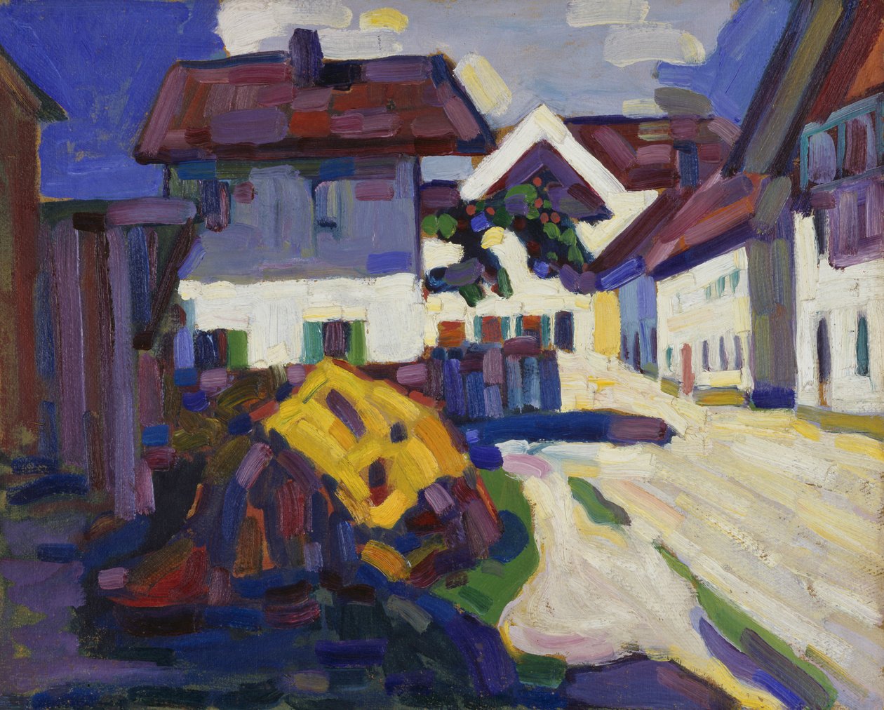 Murnau - grupp av hus av Wassily Kandinsky