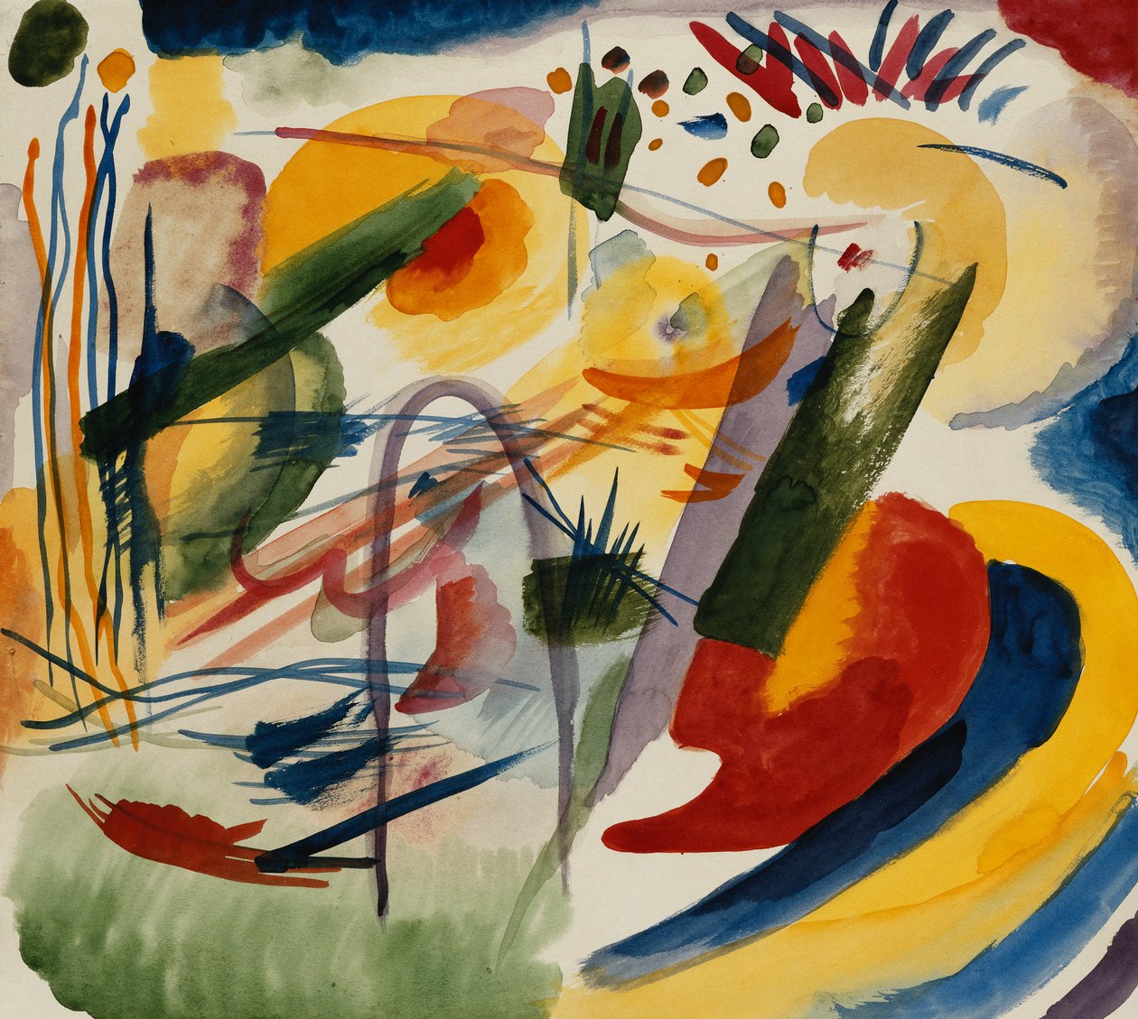 Ingen titel; Ofrälse av Wassily Kandinsky