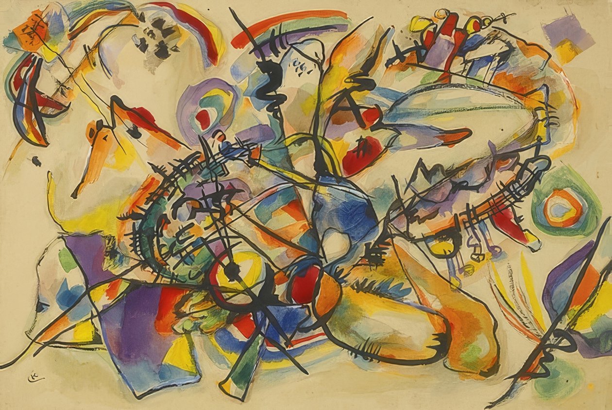 Ofrälse. Omkring 1916 av Wassily Kandinsky