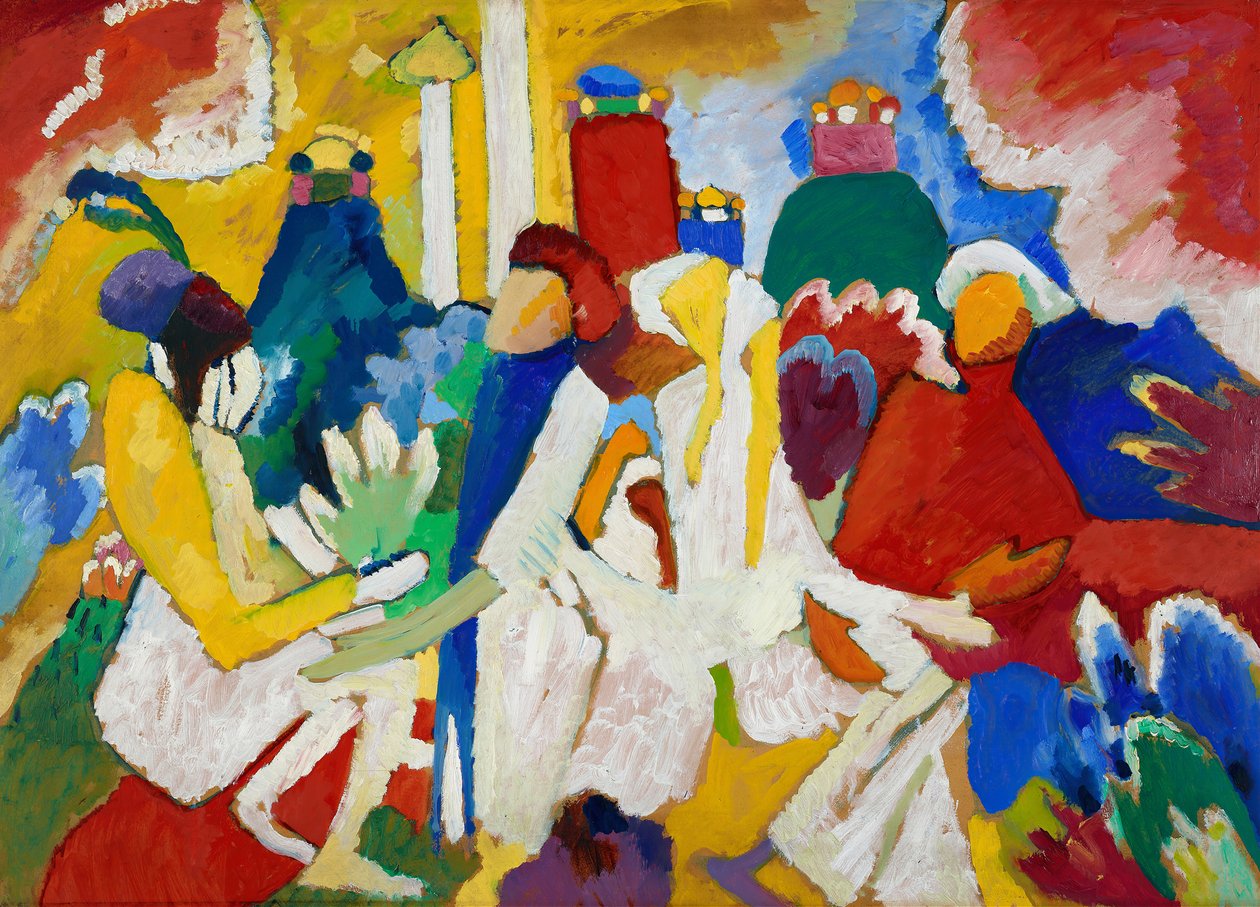 Orientalisk, 1909. av Wassily Kandinsky