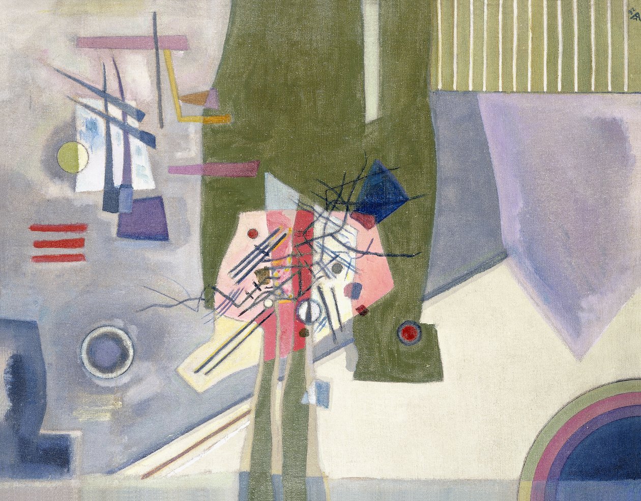 Rosa i grått av Wassily Kandinsky