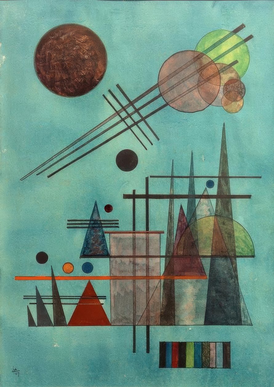 Över och uppåt av Wassily Kandinsky
