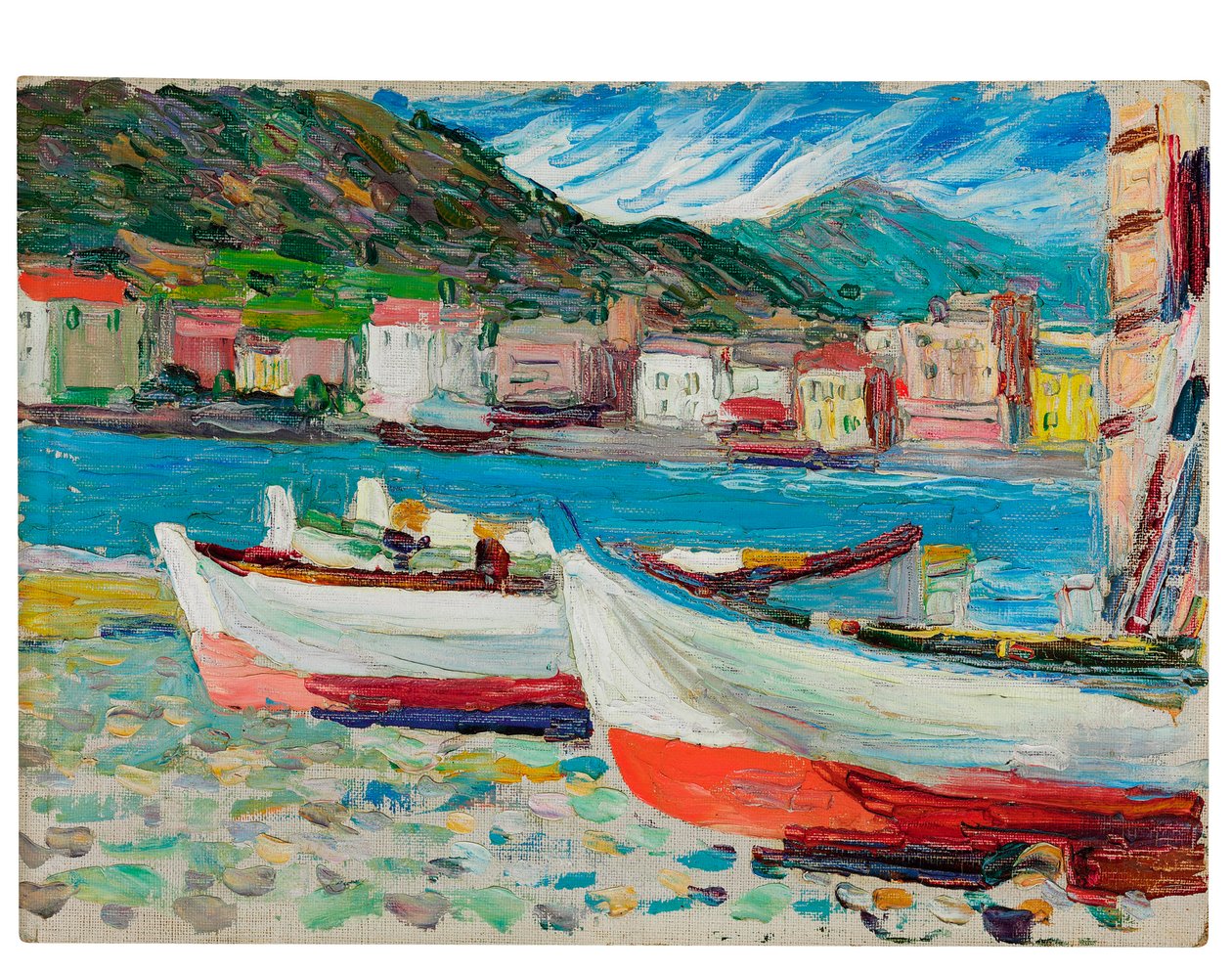 Rapallo, båtar av Wassily Kandinsky