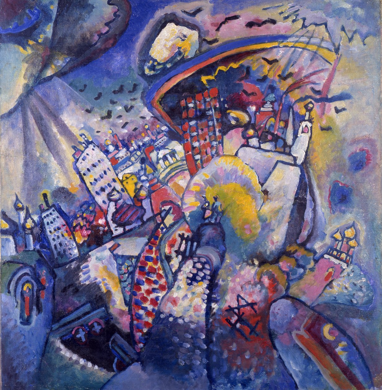 Röda torget, 1916 av Wassily Kandinsky