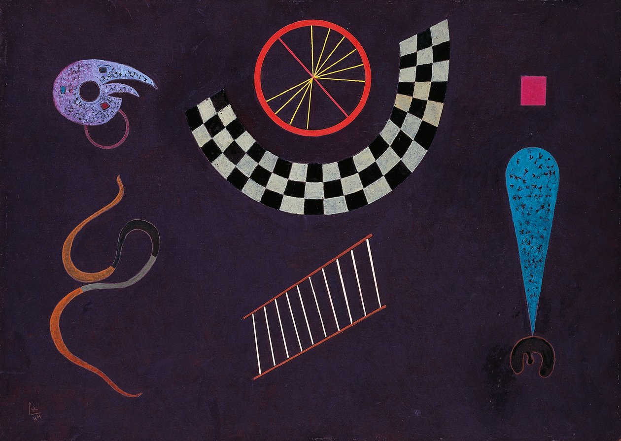Band med rutor, av Wassily Kandinsky (1866-1944) av Wassily Kandinsky