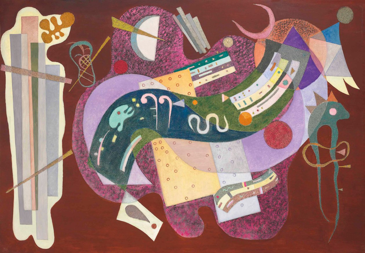 Stel och böjd, 1935. av Wassily Kandinsky