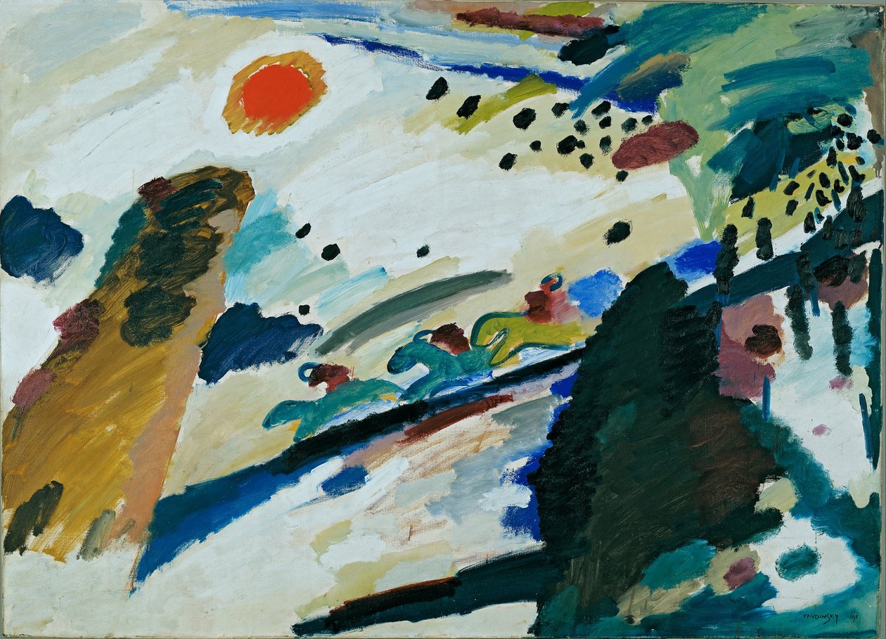 Romantiskt landskap av Wassily Kandinsky