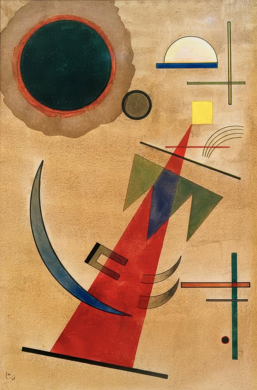 Spetsiga röda av Wassily Kandinsky