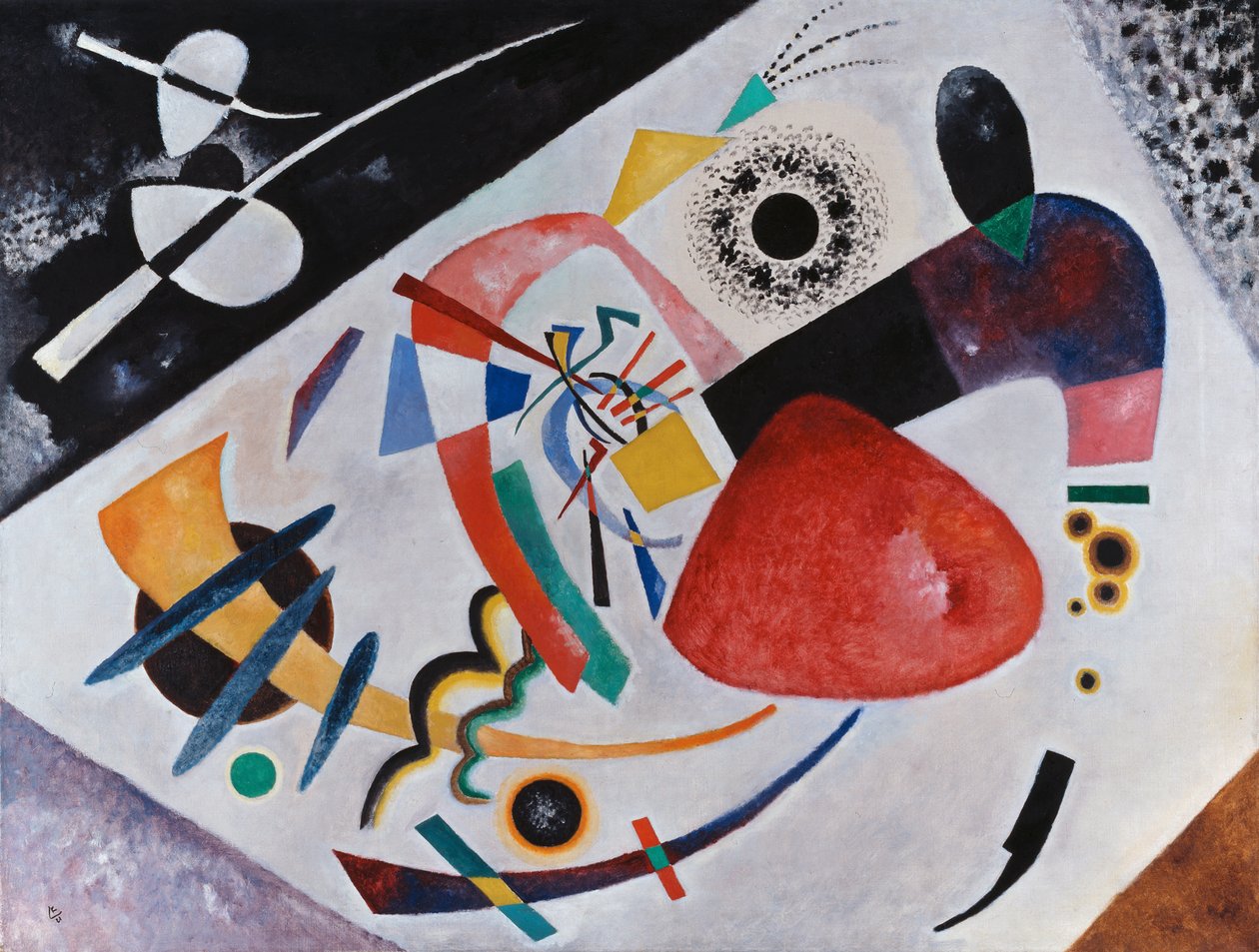Röd fläck II av Wassily Kandinsky