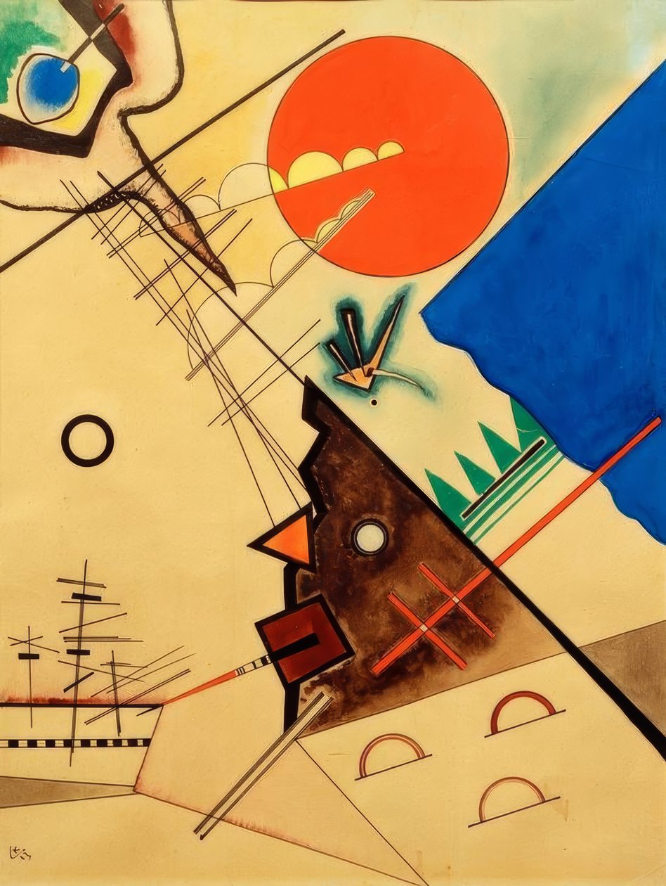 Röd cirkel av Wassily Kandinsky