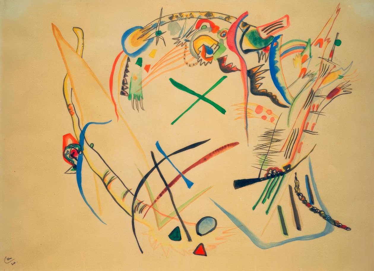 skiss av Wassily Kandinsky