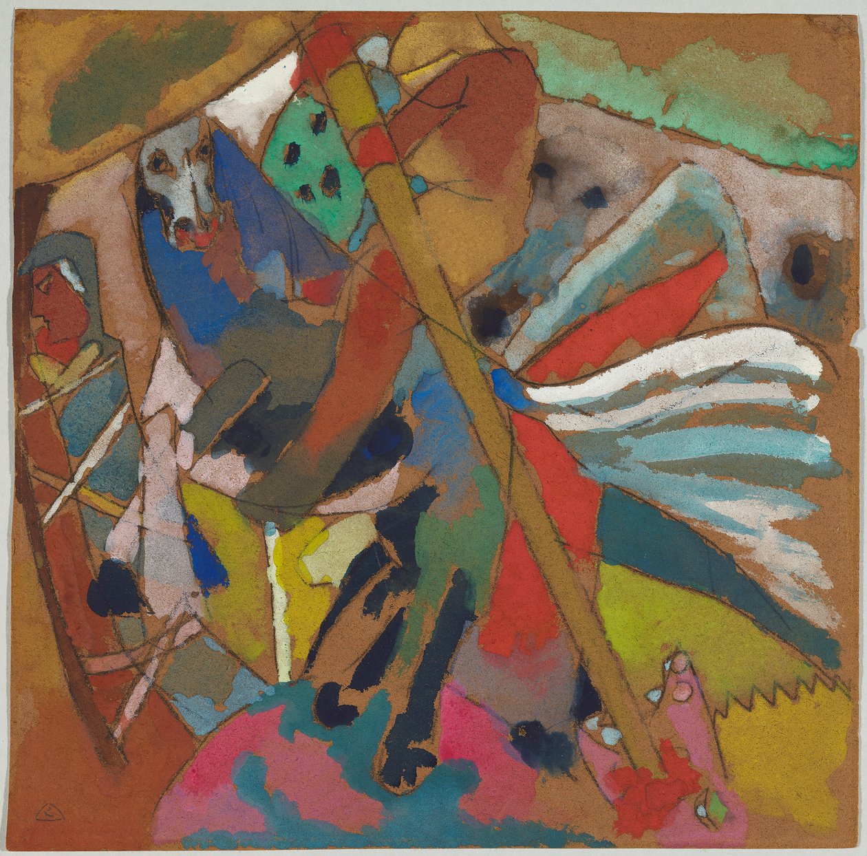 S:t Georg II av Wassily Kandinsky