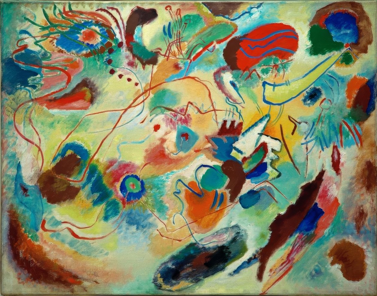 Studie för komposition VII av Wassily Kandinsky