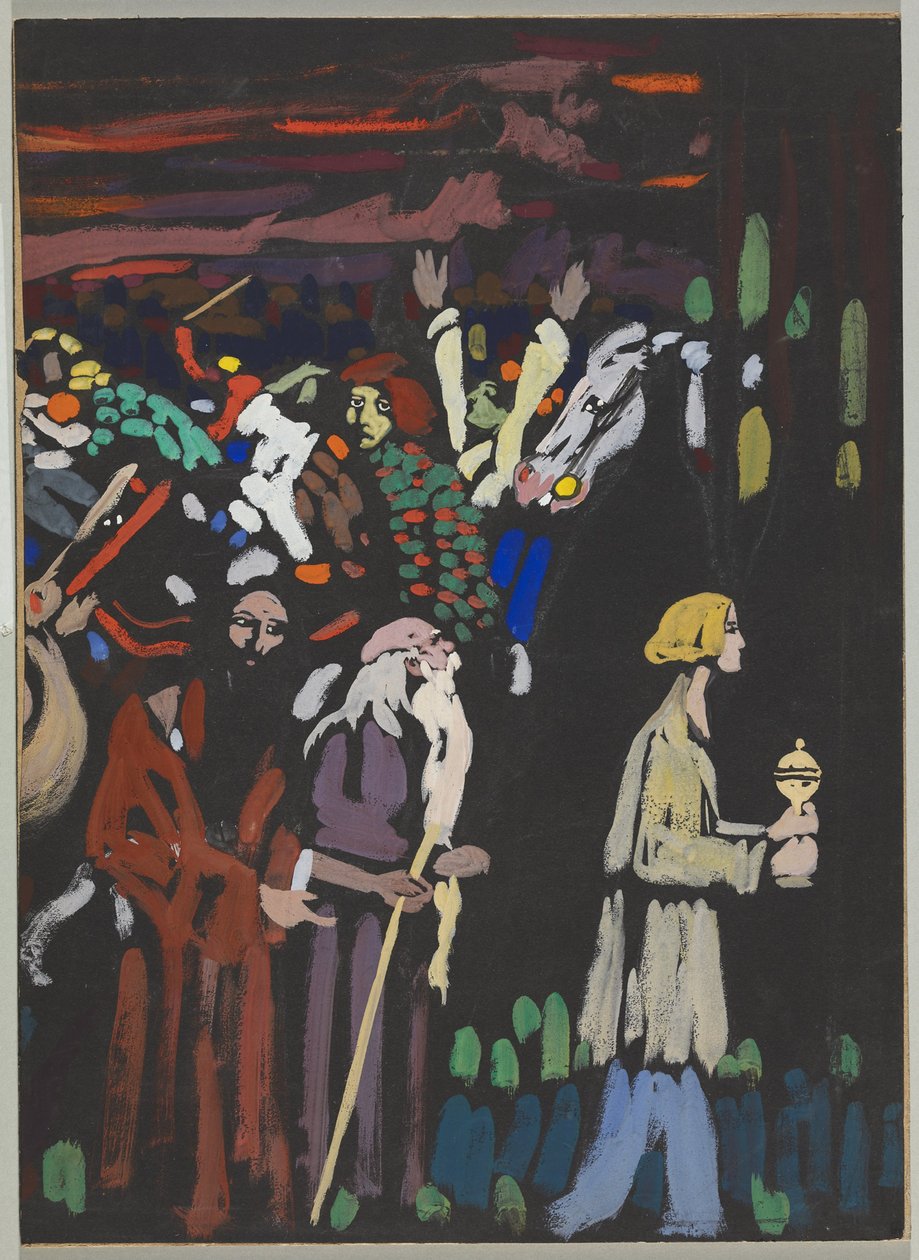 Studie om "panik" av Wassily Kandinsky