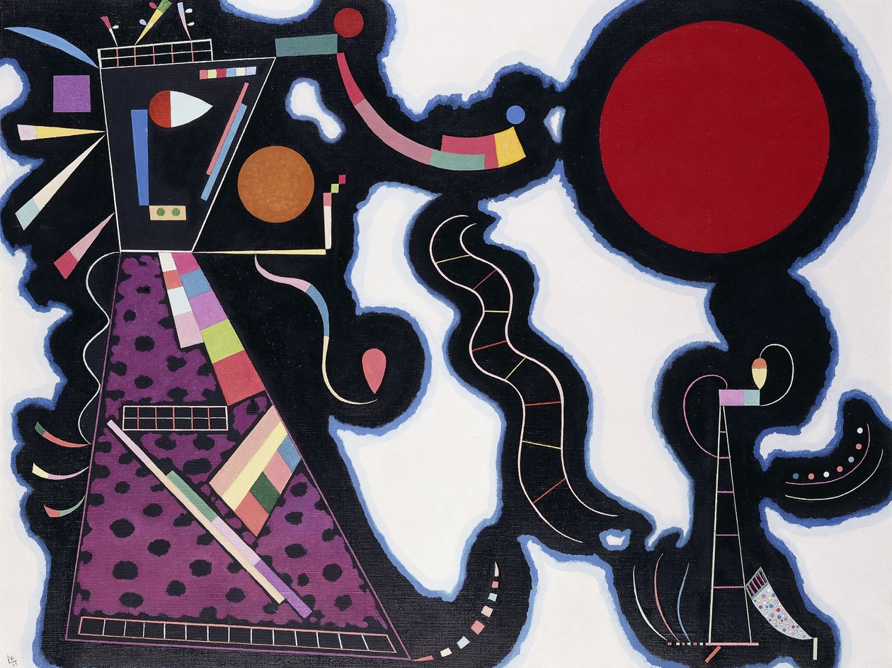 Röda cirkeln; Der Rote Kreis av Wassily Kandinsky
