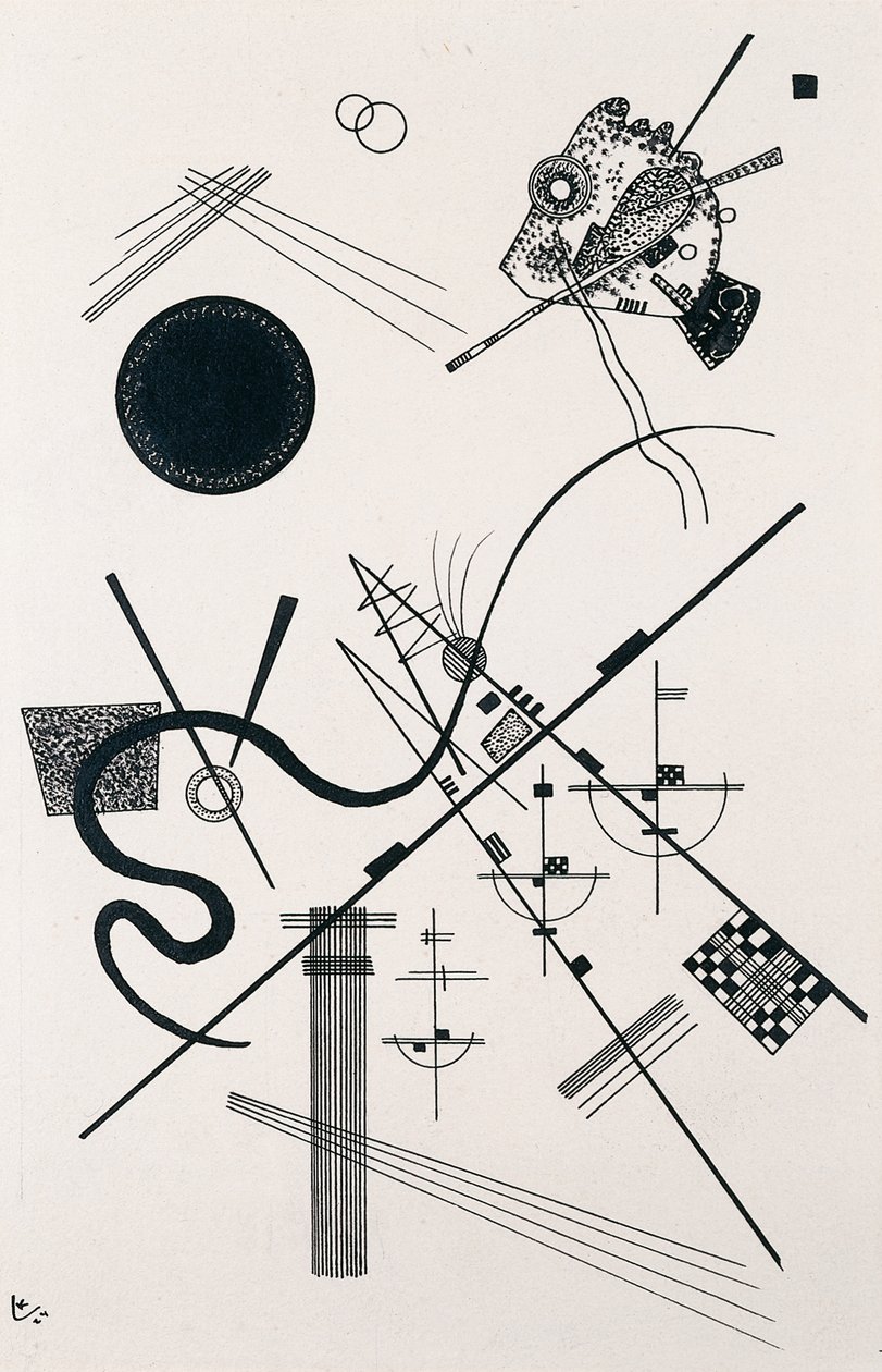 Namnlös (Dessin 4) av Wassily Kandinsky