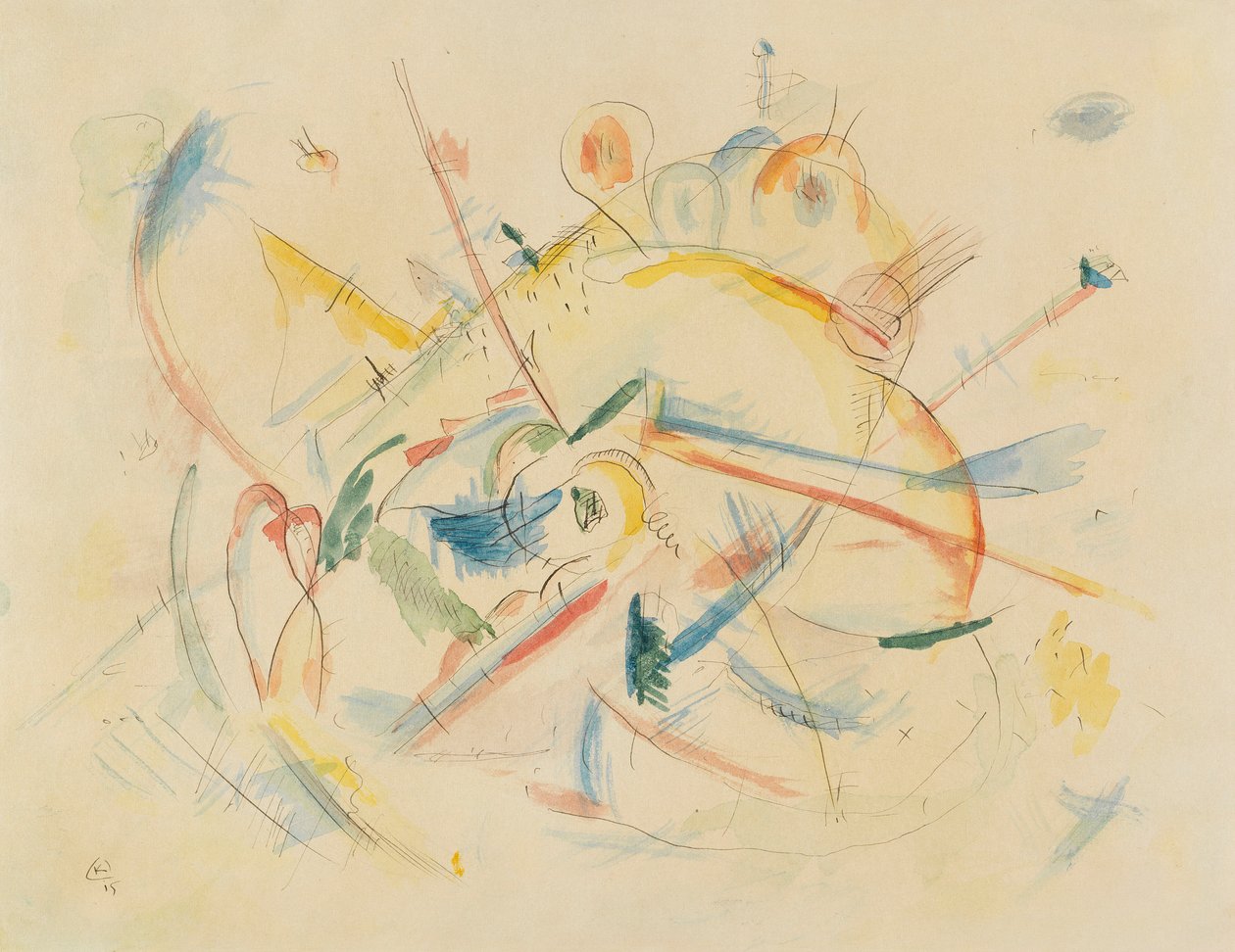 Utan titel, 1915. av Wassily Kandinsky