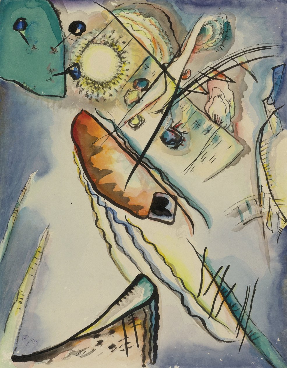 Utan titel, 1916 av Wassily Kandinsky