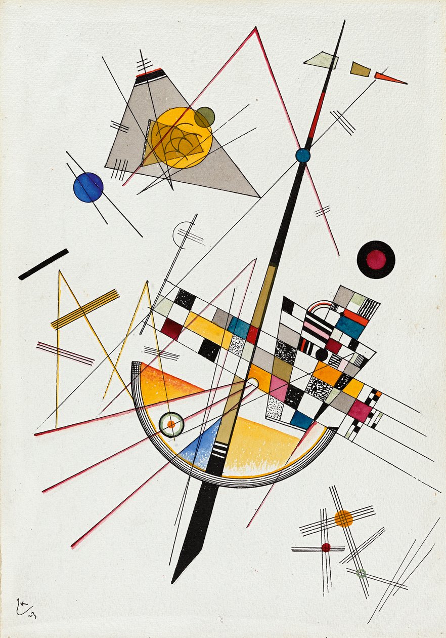 Delicate Tension Delicate Tension Nr. 85, 1923. av Wassily Kandinsky