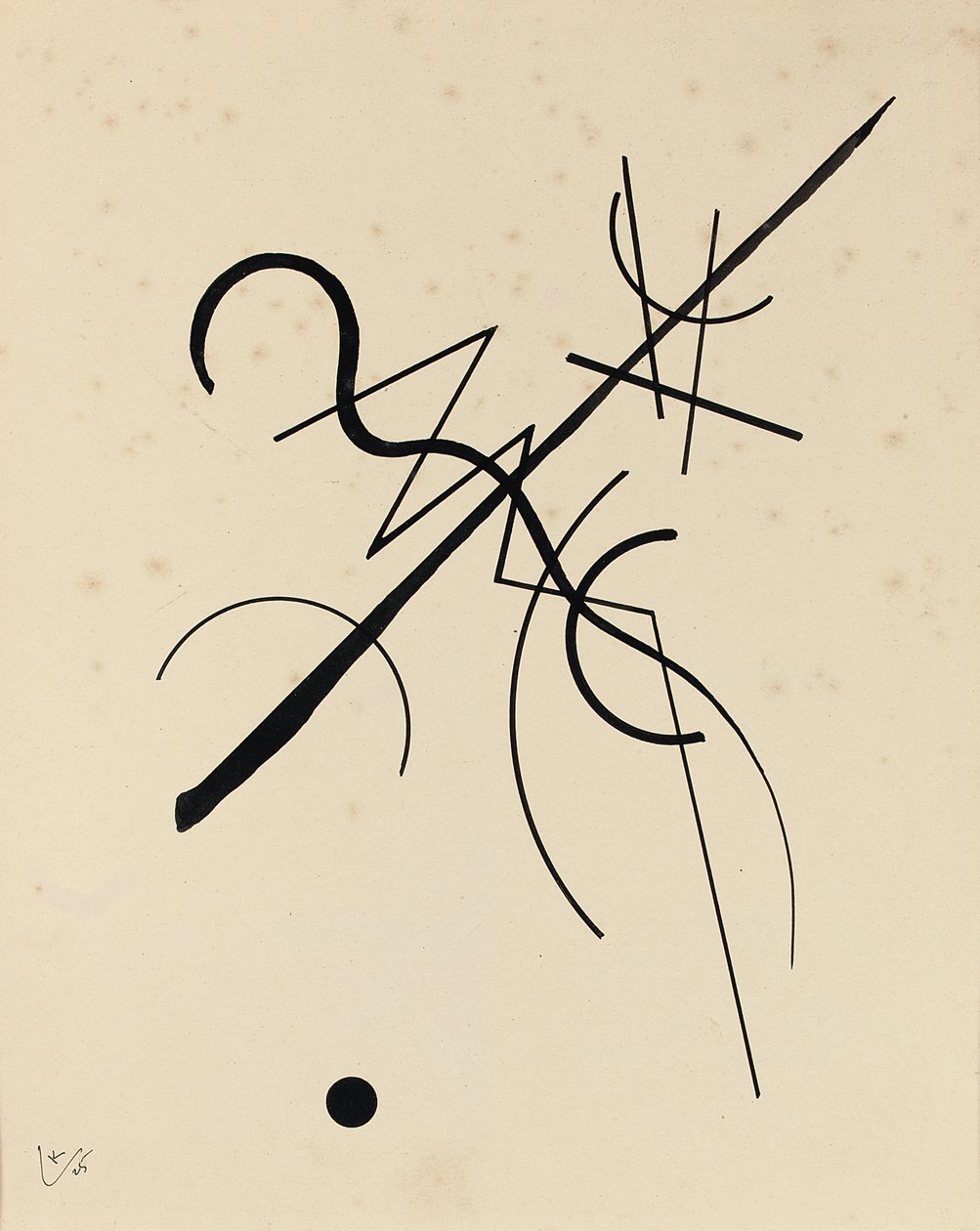 Ritning för punkt och linje till yta av Wassily Kandinsky