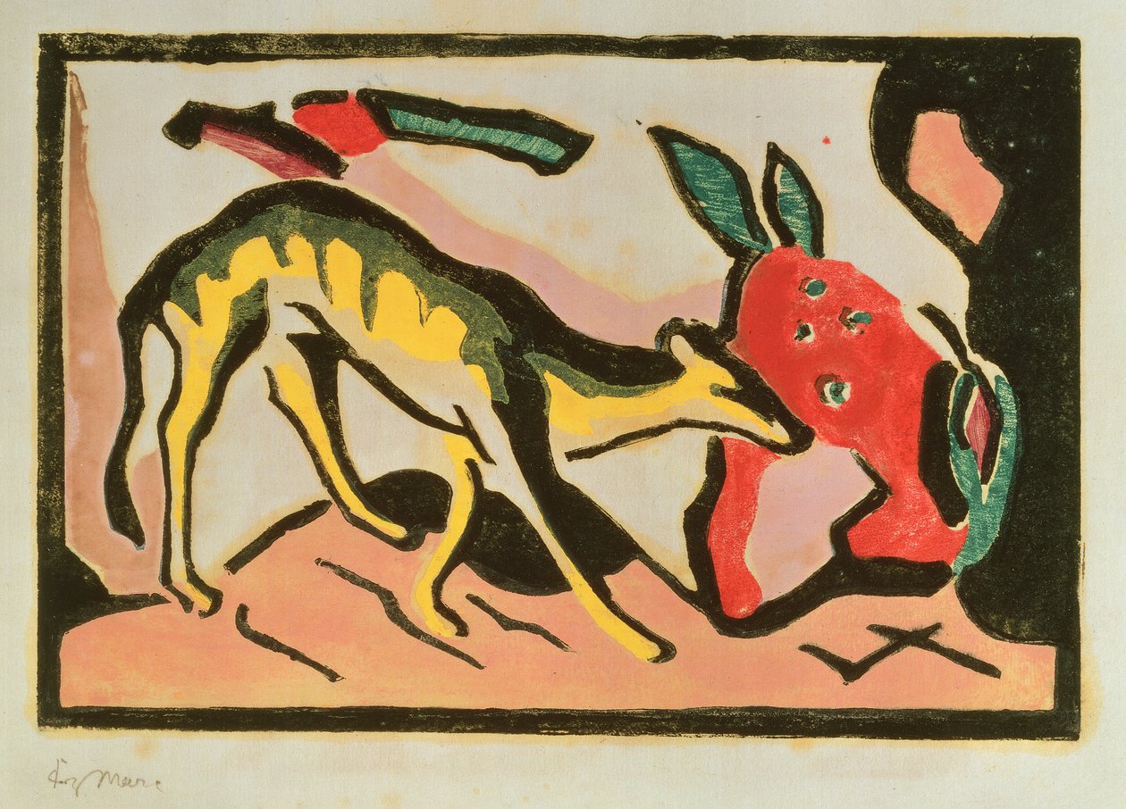 Den blå ryttaren av Wassily & Marc Franz (1880 1916) Kandinsky