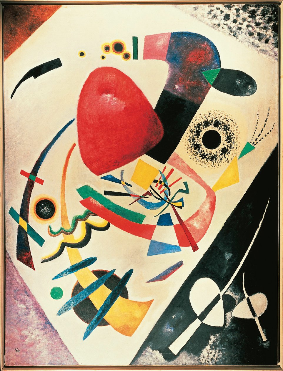 röd fläck av Wassily & Marc Franz (1880 1916) Kandinsky