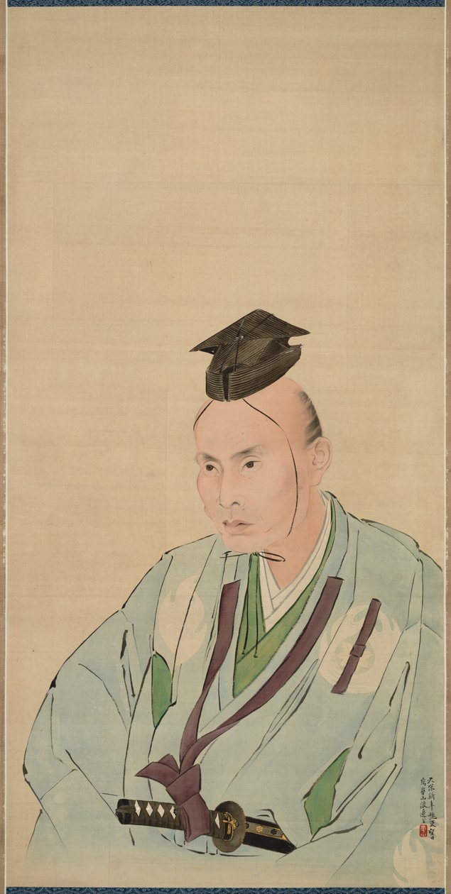 Ett porträtt av Takami Senseki av Watanabe Kazan