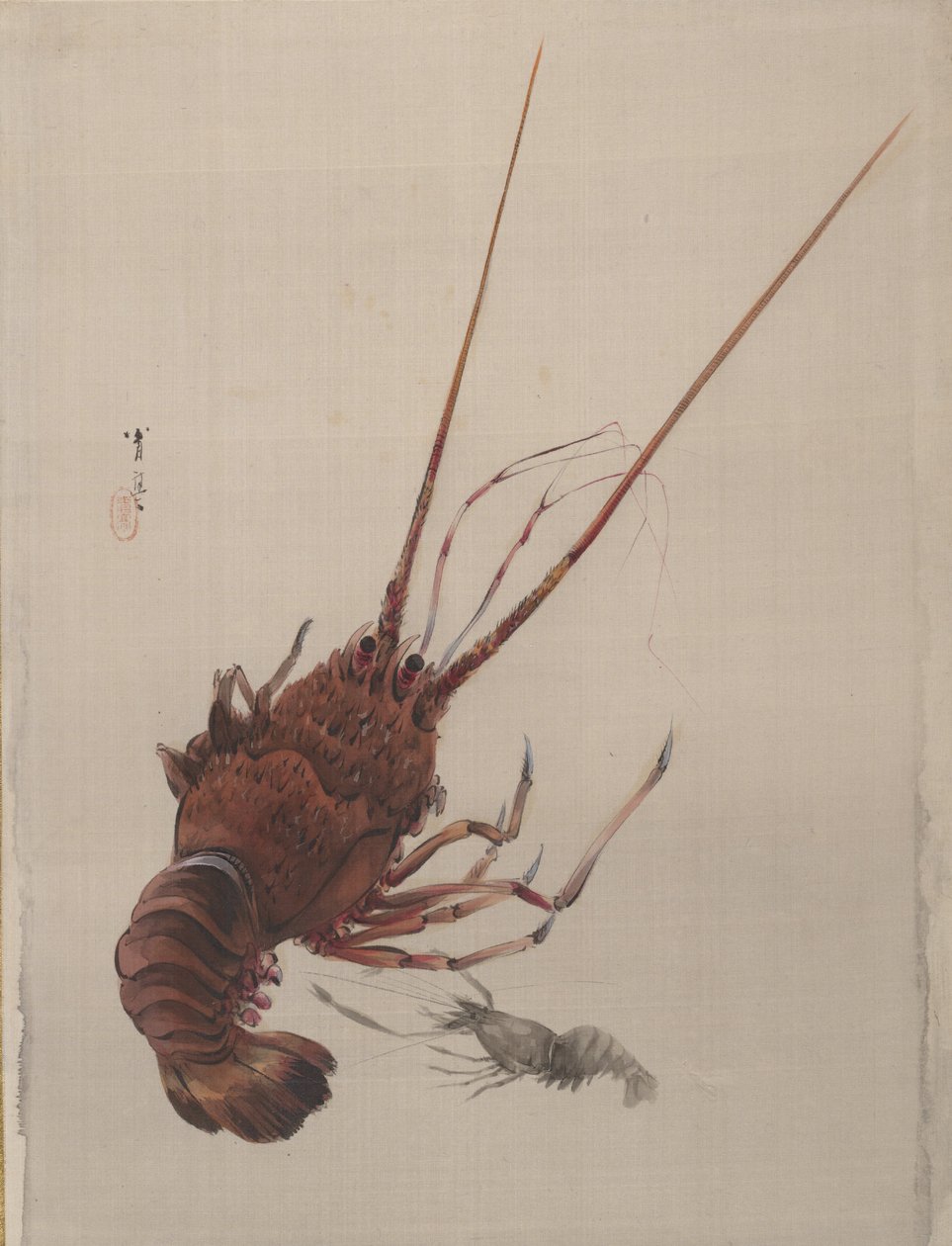 Kräftor, ca. 1887. av Watanabe Seitei