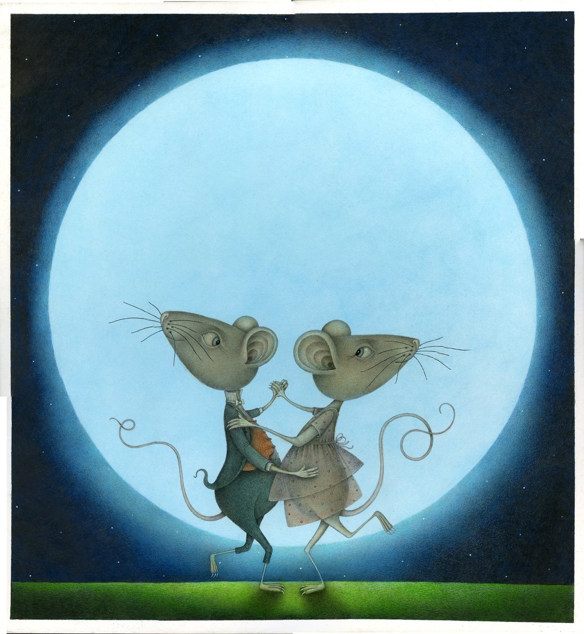 Blue Moon, 2009 (blandteknik) av Wayne Anderson