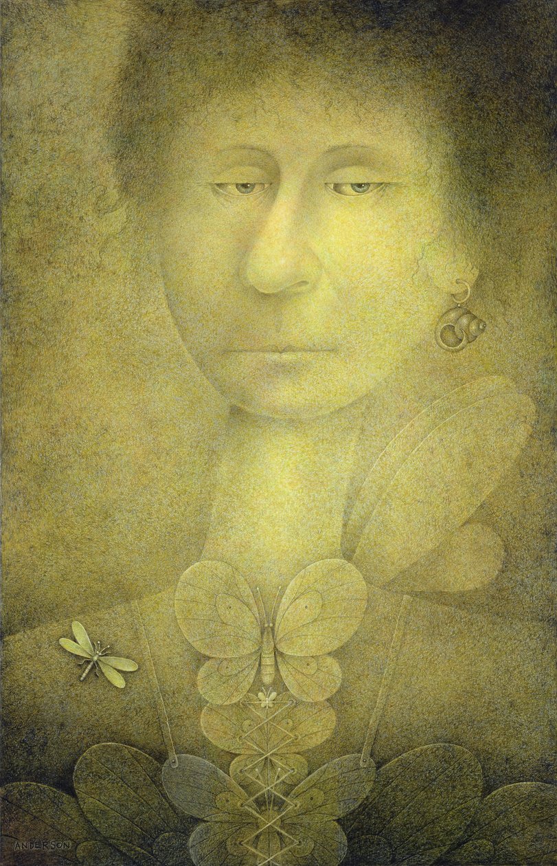 Miss Fly.B.Night, 2003 (blandteknik) av Wayne Anderson