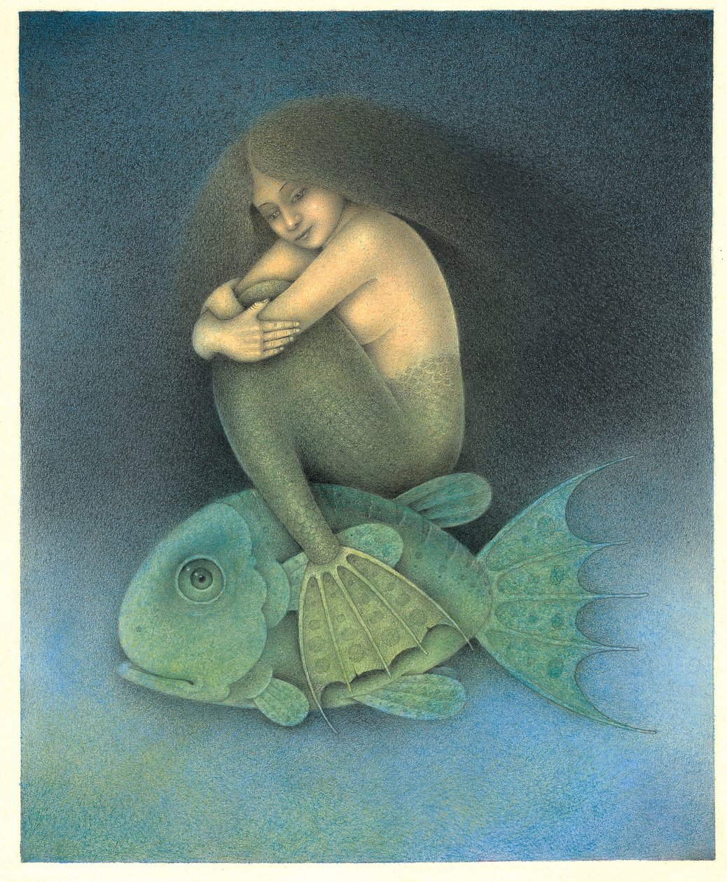 Omermaid, 2007 (blandteknik på konstkartong) av Wayne Anderson