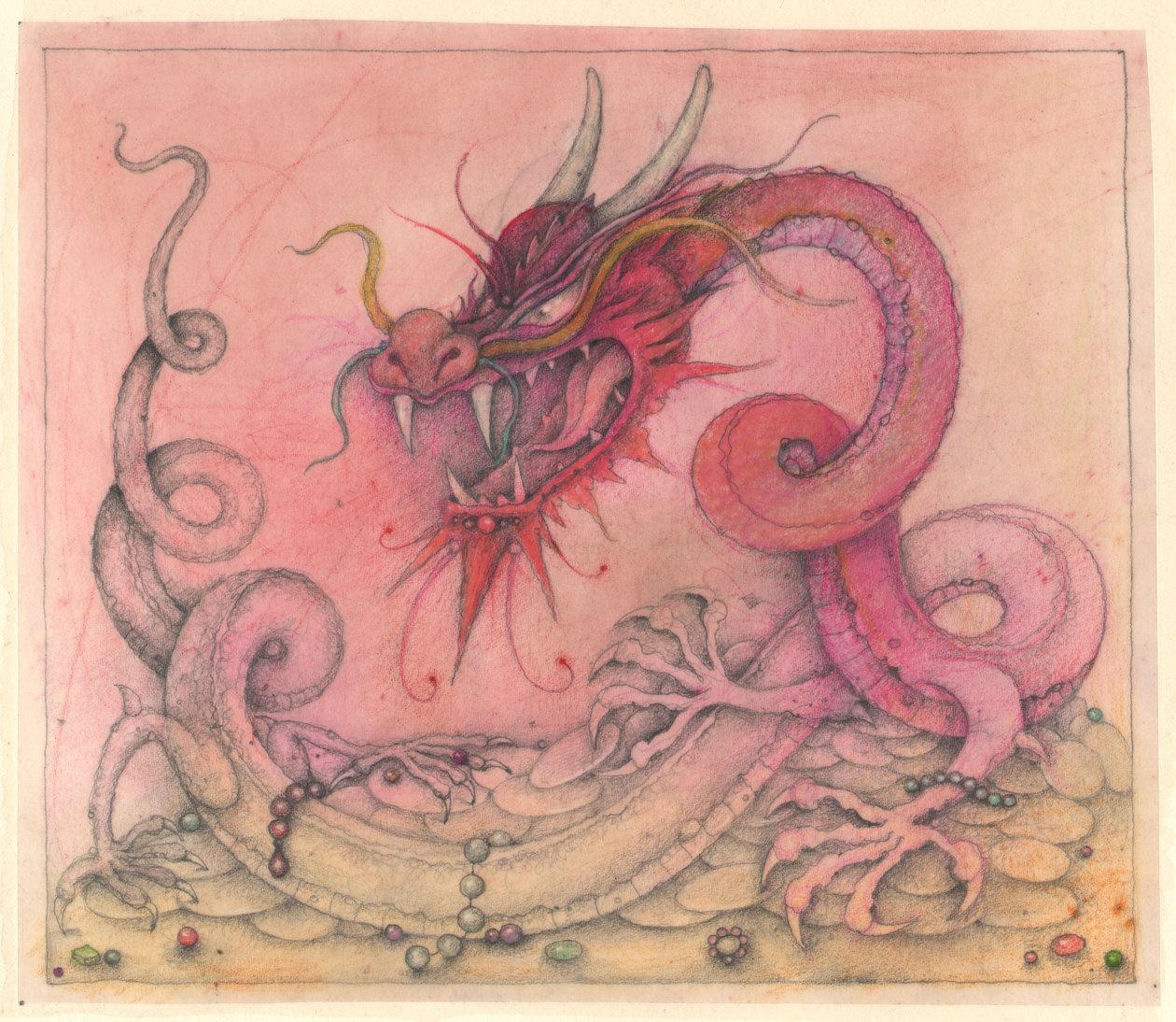 Wicked Dragon, 2000 (blandteknik) av Wayne Anderson
