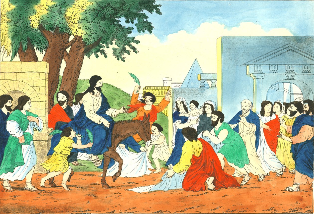 Kristi intåg i Jerusalem, 1800-talet av Weenix