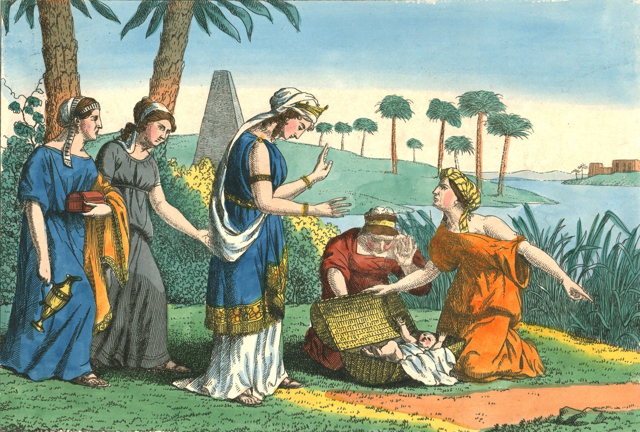 Upptäckten av Moses, 1800-talet av Weenix