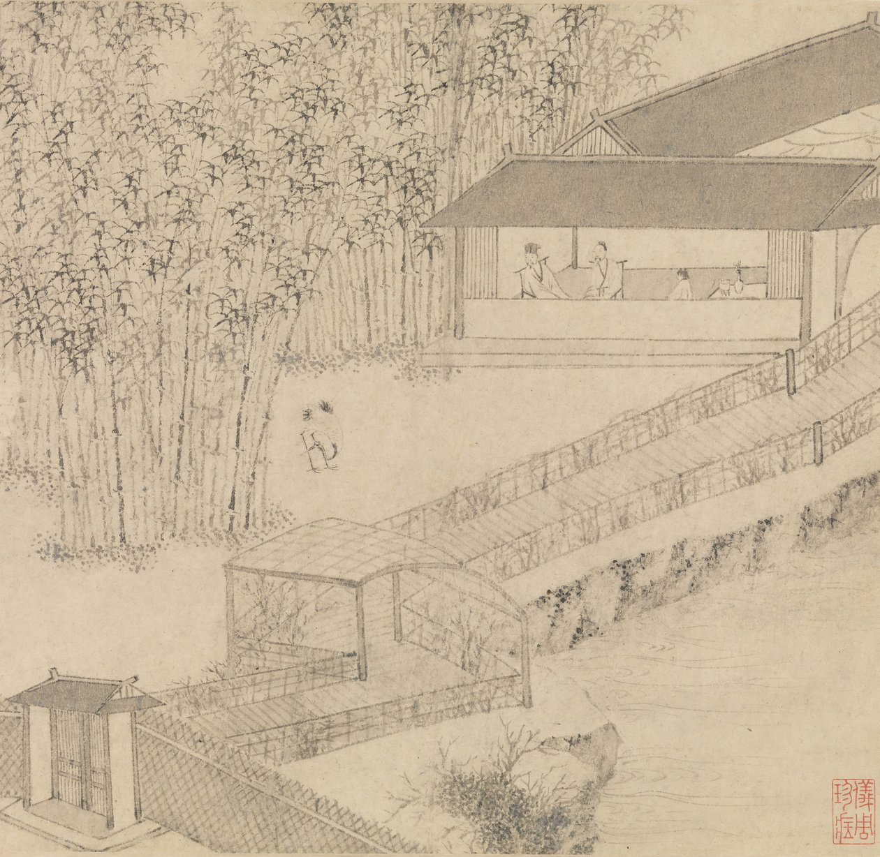 Den oduglige administratörens trädgård, 1551. av Wen Zhengming