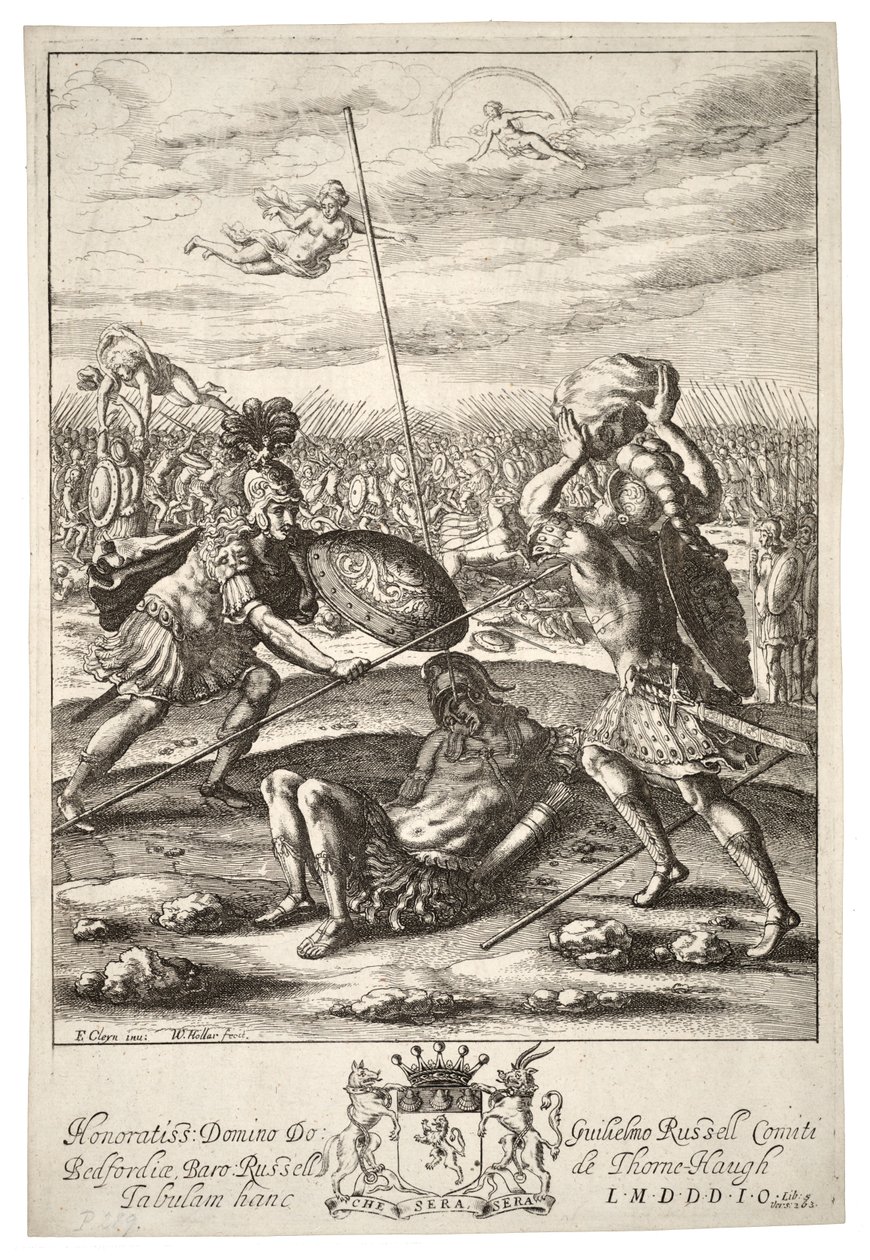Aeneas and Diomedes av Wenceslaus Hollar